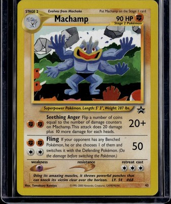 2000 Gym Challenge Machamp Black Star Promo #43
