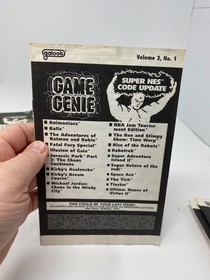Nintendo NES Game Genie Galoob (1990) ☆ 10 Codebook Update Lot ☆