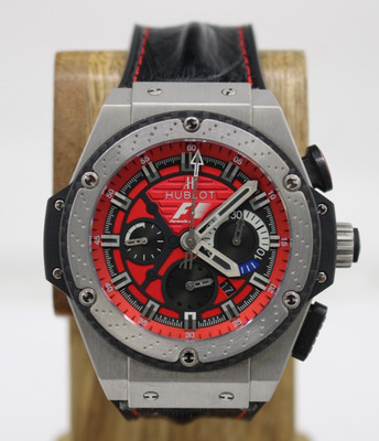 Hublot King Power Formula 1 Austin 48mm Red Dial Watch Full Set LTD ED 250/250