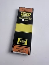 ESAB Heliarc 799F91 Tungsten Electrodes 1/4” x 7” 2% Ceria 5-Pack USA NEW