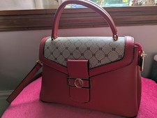 Tom & Eva Red Hand/Shoulder Bag