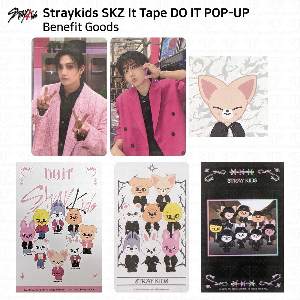 Stray Kids SKZ It Tape DO IT POP-UP STORE Benefit QR Photocard