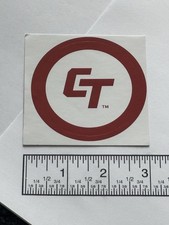 Logo autocollant optique trace cramoisie