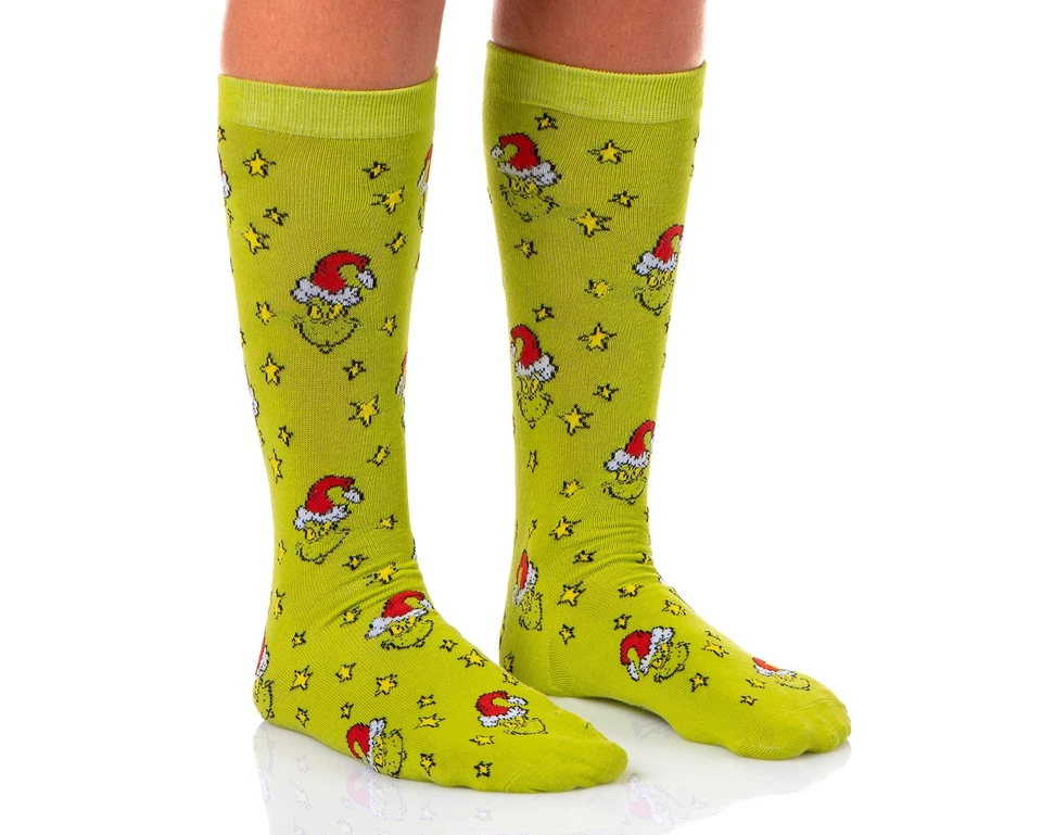 Dr. Seuss The Grinch Women's Hooded Plush Fleece Pajama Dorm Sleep Shirt - Image 4 of 4