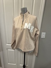 Michael Kors Ladies 1/2 Zip Pull Over Sweater Top Size Large