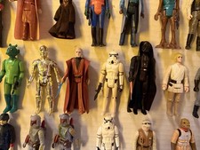 Vintage Star Wars 27 Figure LOT 1978 Kenner Original Weapons VADER JAWA FETT R5