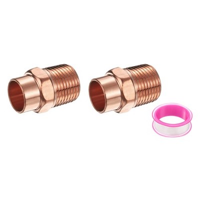 2 Stück 12,7mm ID x 3/8''NPT Adapter für C x m Verbindungen
