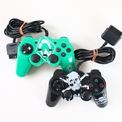 Playstation 2 PS2 Big Ben Controller Werder Bremen St. Pauli Grün Schwarz