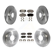Front Rear Disc Brake Rotors And Ceramic Pads Kit For Kia Niro Hyundai Ioniq
