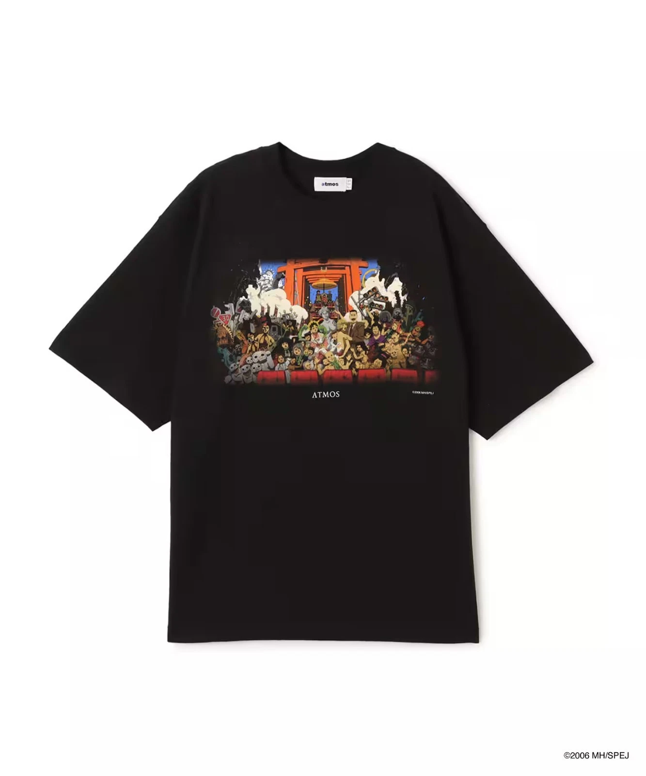 Paprika x atmos T-shirt 1 black front view