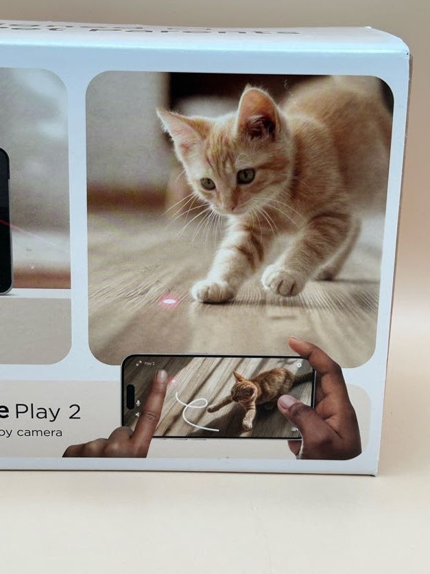 Petcube Play 2 Wi-Fi Pet Camera with Laser Toy for Cats & Dogs - New Open Box