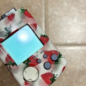 🍓Official Sega Dreamcast Strawberry VMU Visual Memory Unit Japan REGION FREE