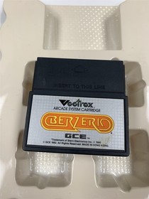 Berzerk Vectrex GCE 1982 - 100% COMPLETE CIB - Box Manual Overlay Tray - TESTED
