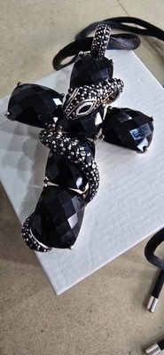 Thomas Sabo Snake CROSS BLACK zircon Pendant
