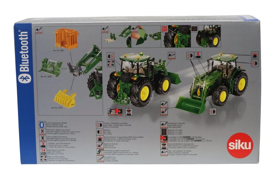 John Deere 7310R mit Frontlader und Bluetooth App-Steuerung - Bild 2 von 3