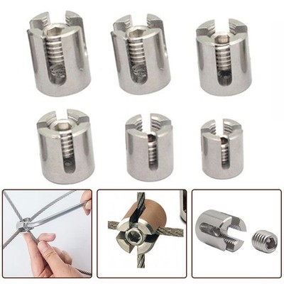 Reliable Stainless Steel Clamp for 2mm 8mm Wire Ropes in For Wall Trellis