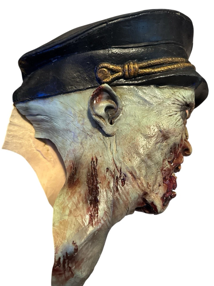 Ghoulish Productions Halloween Latex Mask German Soldier HEER ZOMBIE Horror - Image 3 of 4