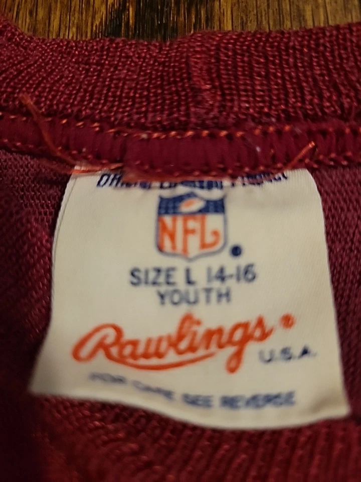 Rawlings Washington Redskins NFL Football Jersey Youth Large 14-16 Boys Vintage  - Image 2 of 4