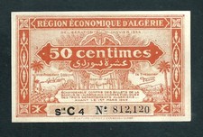 Algeria (P97a) 50 Centimes 1944 UNC