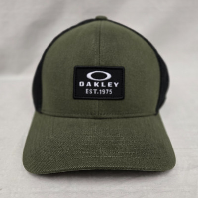 Oakley Patch Trucker Snapback Adjustable Hat Cap New Dark Brush One Size