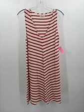 Pre-Owned Madewell Ivory Size Medium Stripe Short Sleeveless Dress