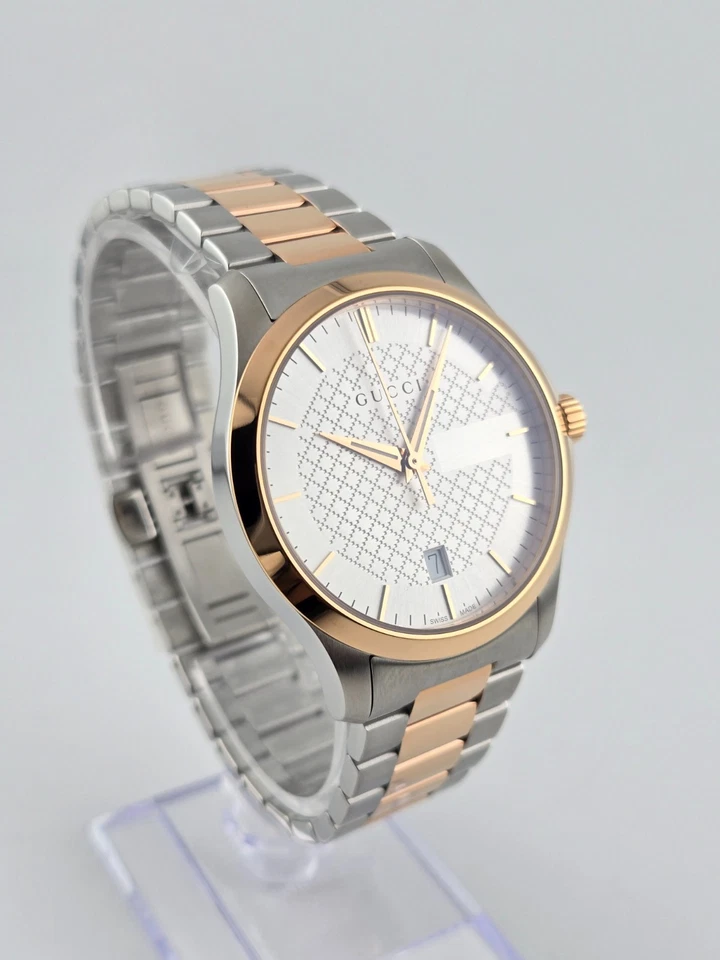 Reloj Gucci para hombre G-Timeless esfera plateada acero inoxidable - YA126473 ($1170 precio de venta sugerido por el fabricante) Foto 4 de 4