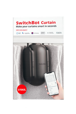SwitchBot Curtain U Rail Smart Automatic Curtain Opener Black W0701600 Tested