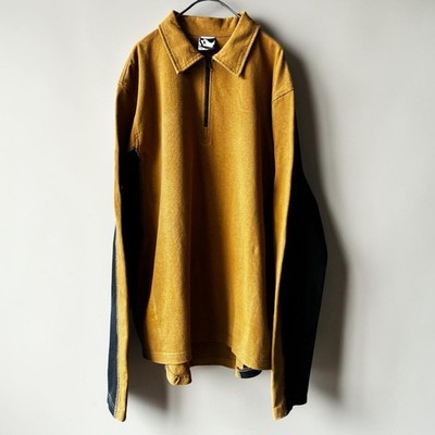 GR10k Half Zip Sweater Polo L Brown/Black Regular Fit