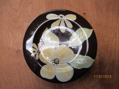 Laurie Gates CAFE MOCHA Salad Plate 9 3/4'' Brown Green  1 ea 2 available