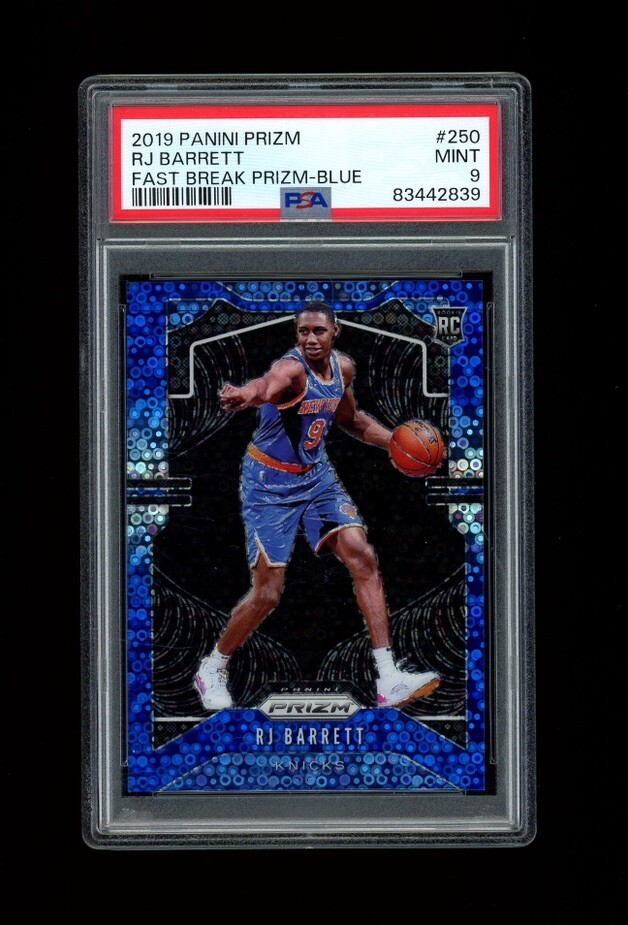 2019 Prizm BLUE BUBBLE REFRACTOR ROOKIE SP RJ BARRET /175 RC