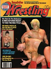 INSIDE WRESTLING JUNE 1984 RIC FLAIR TED DIBIASE JIM CORNETTE IRON SHEIK MOSCA