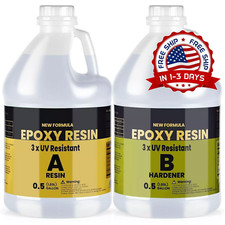 Kit de resina resistente a los rayos UV sin burbujas y resina epoxi transparente
