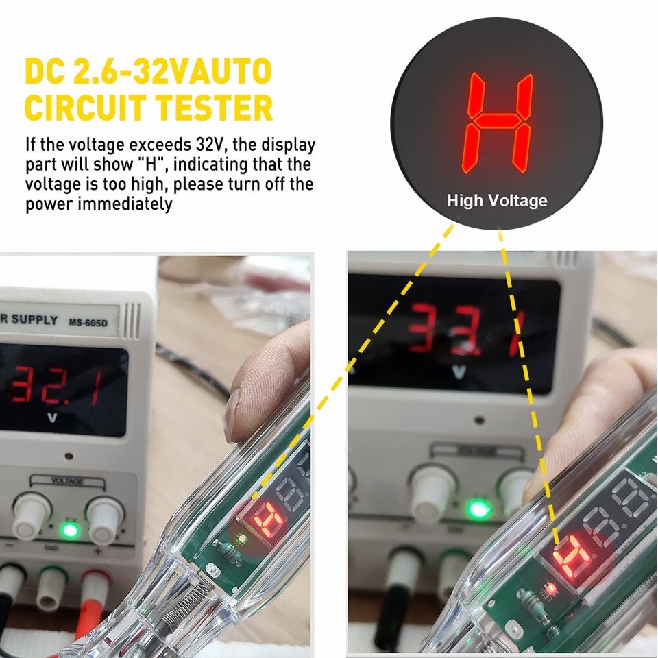 6V24V Digital Electric Voltage Circuit Tester Automotive Test Light
