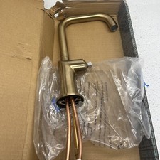 BRIZO 61053LF-GL Bar Faucet with Arc Spout - Less Knurled Handle Kit READ
