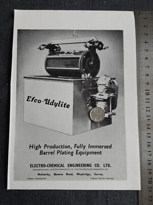 Werbedruck Elektrochemietechnik Co Ltd Weybridge Surrey Industrie 1951