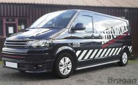 Seiten Stangen FüR Volkswagen T6 Transporter Caravelle 2015 - 2022 Lwb Edelstahl
