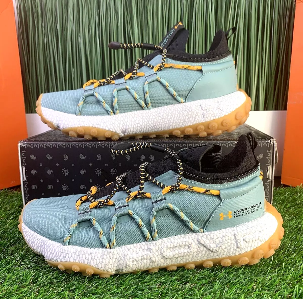 Under Armour UA HOVR Summit Fat Tire Mens Shoes Hiking Green Teal Black Size 9.5