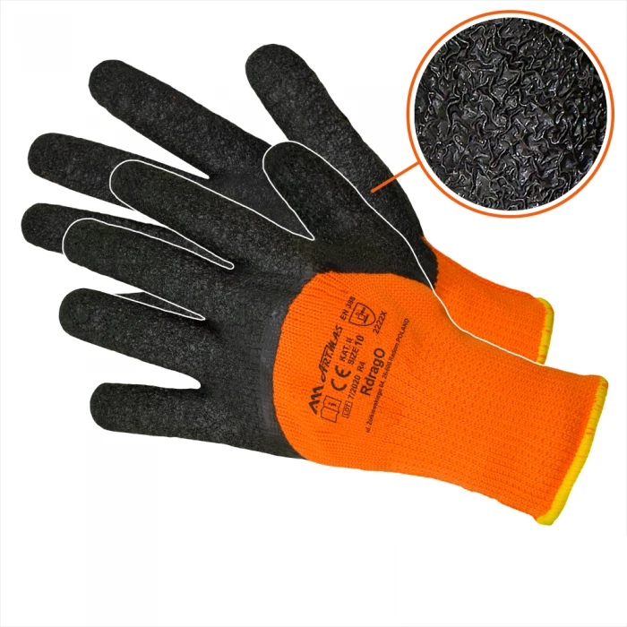 Winterhandschuhe 12 PAAR Handschuhe Winter Montagehandschuhe Latex Gr. 9 - 11