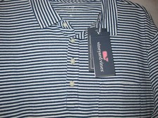 Vineyard Vines Men's Indigo Island Feeder Striped Polo - 2 Sizes: M & XL - NWT