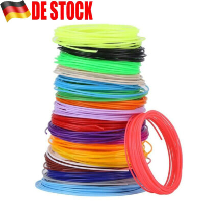 Filament 3D Drucker PLA 1.75mm Stift ABS 3D-Pen Set 10/20 Farben 50M/100M/200M