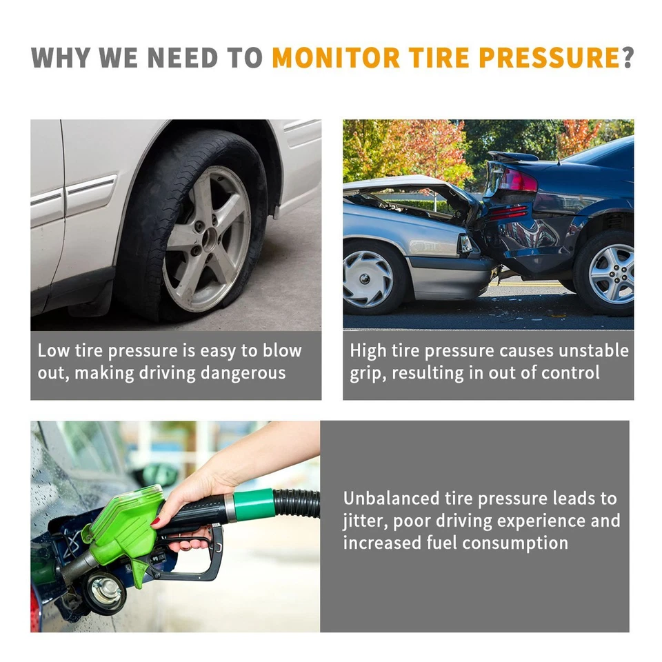 Sensor de presión de neumáticos TPMS de 1 pieza para GMC Terrain 2010-2014, Cadillac SRX 2010-2015 Foto 2 de 4