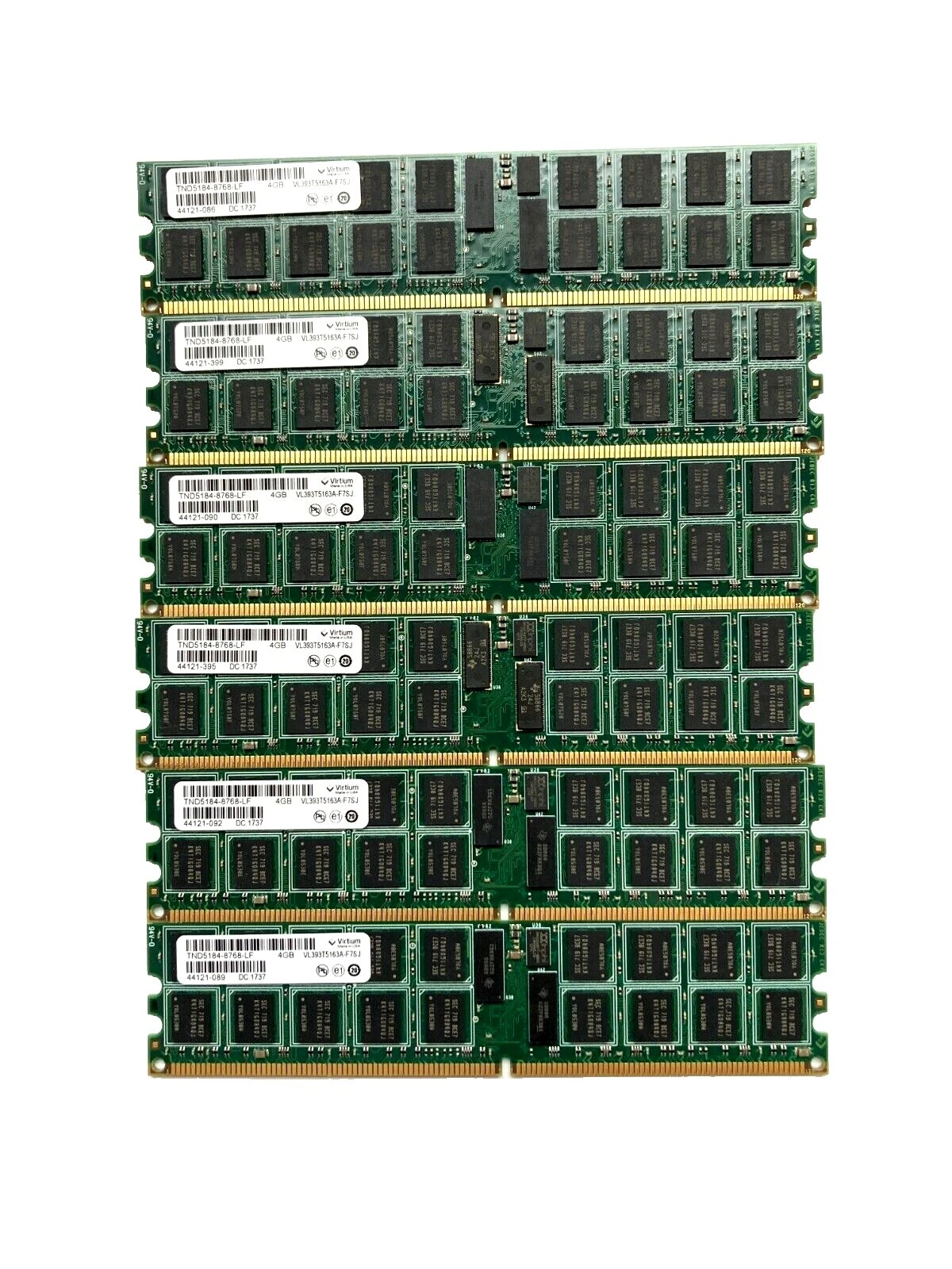 4 GB Capacity per Module DDR2 SDRAM Network Server Memory (RAM) 6 Modules