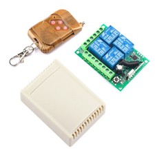 DC12V 433MHz 315MHz Wireless RF Remote Control Switch 4CH Relay Receiver Module