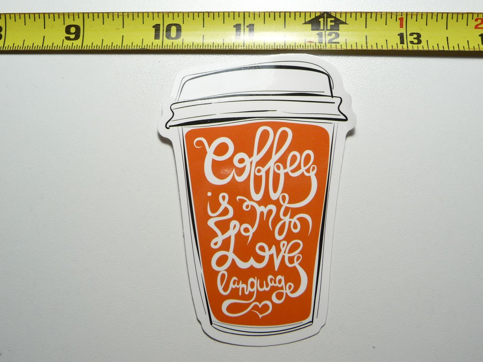 COFFEE IS MY LOVE LANGUAGE DECAL STICKER CAMPING OUTDOORS HIKE HIKING NATURE