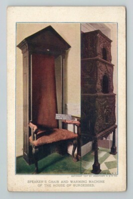 Jamestown Exposition 1907 # 30 Speakers Chair Warming Mac House of Burgesses 10C