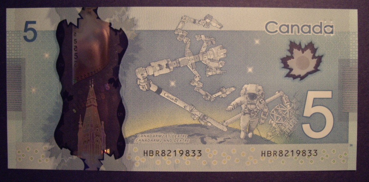 Canada 2013 BC-69b $5 Note HBR8219833 | eBay
