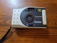 Vivitar Focus Free PN2011 35mm Point  Shoot Camera EUC Works