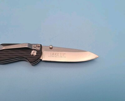 【未開封】BABYL サマソニ26 奏神狐神QUICK-DRY T L CRKT LAKE 111 7253Z Pocket Knife - Plain Blade - Lock Back w