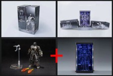 1908-01 Zd Toys Iron Man Mark 1 Blue Led Hall Of Armor Hologram Panel