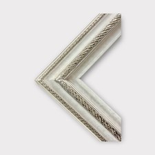 14 x 18 In Stock-Classic compo ornate wood frame, white frame, wood picture.